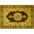 thumbnail image 1 of Ahgly Company Indoor Rectangle Medallion Yellow Traditional Area Rugs, 2' x 5', 1 of 4