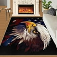 thumbnail image 3 of Bald Eagle Area Rug, American Spirit Design - Non-Slip Washable Rugs for Living Room, USA Flag Indoor Carpet for Bathroom - Memorial Day Decor 4x5ft, 3 of 6