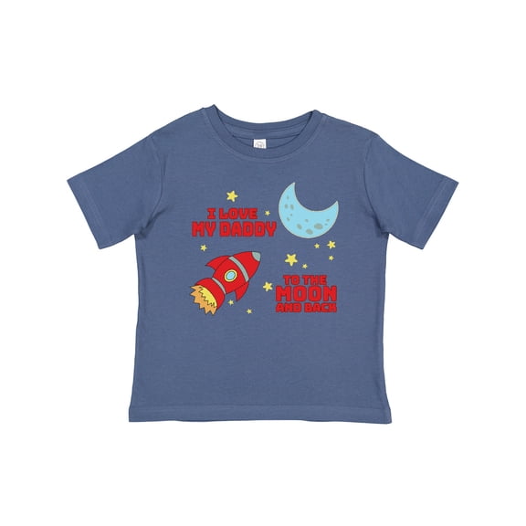 Inktastic I Love My Daddy to the Moon and Back Boys or Girls Baby T-Shirt