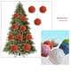 thumbnail image 5 of Bolas de adornos navideños indestructibles - Pack de 4 decoraciones colgantes de plástico para el árbol, blanco, rosa, rojo, verde azul, 5 of 6