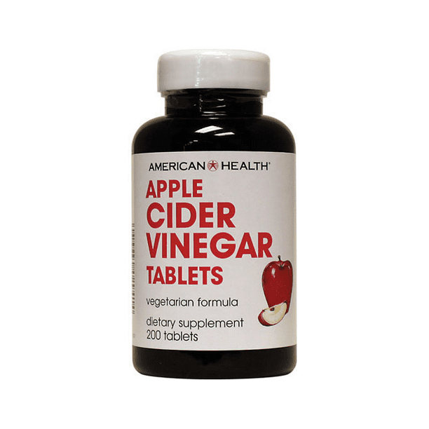 American Health Apple Cider Vinegar 300 mg 200 Tablets Walmart