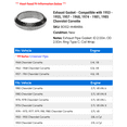 thumbnail image 2 of Exhaust Gasket - Compatible with 1953 - 1955, 1957 - 1968, 1974 - 1981, 1985 Chevy Corvette 1954 1958 1959 1960 1961 1962 1963 1964 1965 1966 1967 1975 1976 1977 1978 1979, 2 of 2
