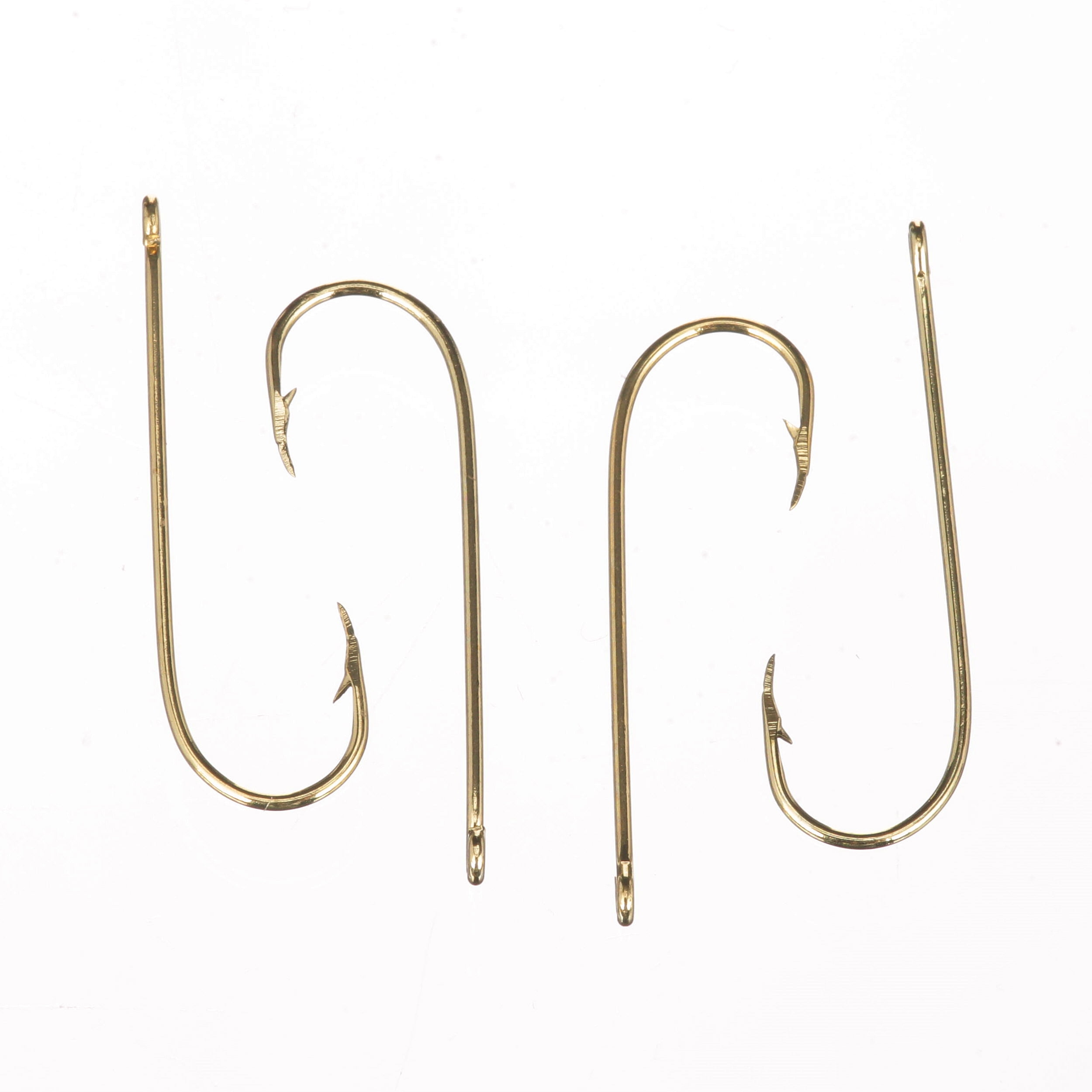 Eagle Claw Aberdeen Light Wire Non-Offset Fishing Hook, Gold