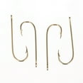thumbnail image 4 of (2 pack) Eagle Claw Aberdeen Light Wire Non-Offset Fishing Hook, Gold, 4 of 6