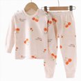 thumbnail image 5 of NOLDARES Toddler Baby Girl Outfits Long Sleeve Sweatsuit Pants 2 Piece Clothes Fall Winter Infant Sweater Set(Watermelon Red,5-6 Y), 5 of 5