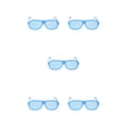 thumbnail image 2 of Minnieouse Shutter Shades Eyewears Gafas de sol llamativas y de moda Shutter Shades Gafas de sol con obturador azul tamaño libre Type2 NO2, 2 of 6
