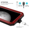 thumbnail image 5 of for iPhone 11 Por Case,Full Body Protective Cover Heavy Duty Shockproof [Tough Armour] Aluminum Alloy Metal Case with Silicone Built-in Screen Protector for Apple iPhone 11 Pro 5.8 Inch - Red, 5 of 9
