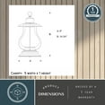 thumbnail image 6 of Dockside 1 Light Bronze Coastal Outdoor Lantern Pendant Clear Glass, 6 of 9