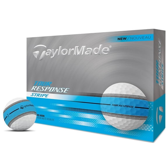 TaylorMade Tour Response Stripe Golf Balls 1-Dozen Blue