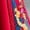 Red, variant on Women's Multicolor Geometric Embroidered Sleeveless Maxi Dress High Stand Collar Mermaid Skirt Cotton Satin Blend Dress