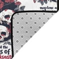 thumbnail image 4 of Area Rugs For Living Room Decor - Gothic Skulls And Roses Soft Anti Slip Throw Washable Rugs 5x7 For Bedroom, Indoor Carpet For Bedroom Living Room 80x58In, 4 of 7