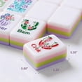 thumbnail image 6 of American Mahjong Set with 160 Tiles & Blue Portable Case - 1.2 Inch 4-Layer Engraved Acrylic Tiles for Beginners & Pros, Complete Game Set with Dice, Perfect for Game Night New packing, 6 of 6