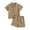 Coffee, variant on XBASW Toddler Baby Boys Cotton Linen Shorts Set Short Sleeve Button down Lapel Shirt Tops + Shorts Summer Solid Color Outfit Clothes 3M-5T