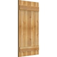 thumbnail image 2 of 21 1/2"W X 40"H Timbercraft Four 5 3/8" Boards Joined Board-N-Batten Shutters, Rough Sawn Western Red Cedar (Per Pair), 2 of 13