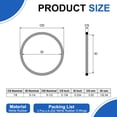 thumbnail image 2 of Uxcell 3Pcs AS-252 Nitrile Rubber O-Rings, 5-1/4" ID, 5-1/2" OD, 1/8" Width Round Seal Rings Gasket for Automotive Machine Faucet Seal Repair Plumbing Compressor, 70 Durometer, Black, 2 of 7