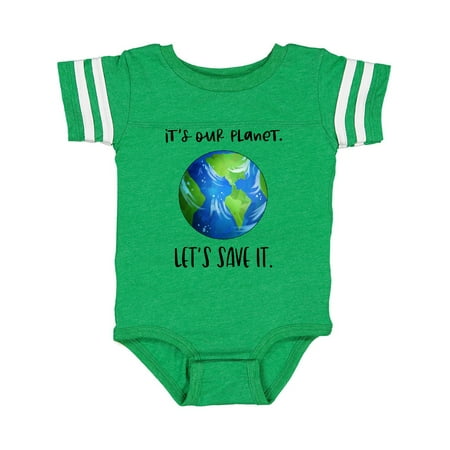 

Inktastic It s Our Planet Let s Save It Earth Day Gift Baby Boy or Baby Girl Bodysuit