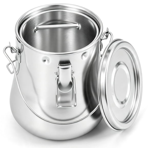 Stainless Steel Paint Brush Washer with Airtight Lid and Filter Screen Portable Brush Cleaner Bucket with Carry Handle for Oil Painting Acrylic Art