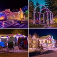 thumbnail image 4 of LINLIN 2Pack Solar Copper Wire String Lights, 8 Modes Copper Wire Lights, Waterproof Wire String Lights, Outdoor Wire Fairy Lights for Christmas Garden Yard Path Fence Tree Backyard, 4 of 8