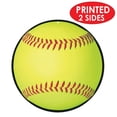 thumbnail image 3 of Club Pack of 12 Yellow and Red Softball Sports Cutouts 10", 3 of 4