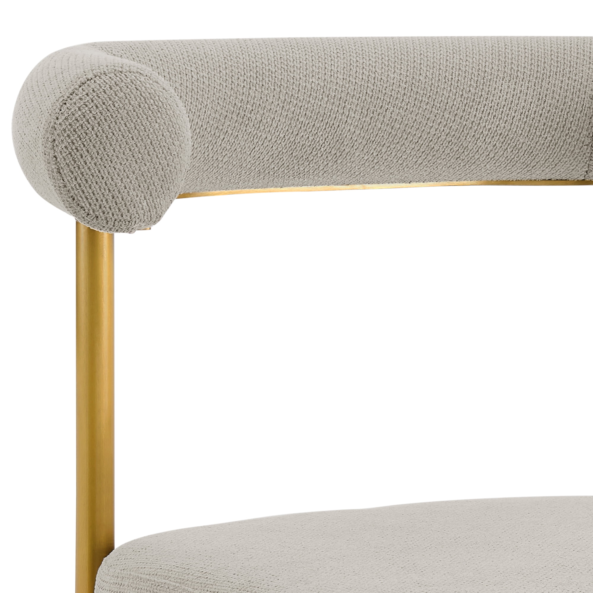 Veronica Shannon 5 Piece Round Dining Set with Taupe Fabric