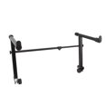 thumbnail image 1 of Piano Keyboard Stand Riser, Easy Adjustment Keyboard Stand Extension Adapter Detachable Design High Load Capacity  for Round Tube Instrument Rack, 1 of 7
