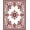 Red, Pattern 1, variant on ODIKA 6'x9' Machine Washable Non-Slip Area Rug, Palace Lattice Blossom Swirl Enchanting High Traffic Rug, Ivory, 665881