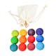 thumbnail image 5 of Juego de bolas de arcoíris de 12x, juguetes educativos para contar, regalos apilables, juguetes de clasificación de colores, Material de aprendizaje, 5 of 9
