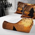 thumbnail image 4 of Erosebridal Halloween Witch Quilt King 3 Pieces,Happy Fall King Coverlet Set,Orange,1 Bedspread and 2 Pillowcases, 4 of 7