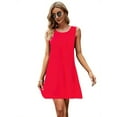 thumbnail image 2 of Sovtemp Women Summer Casual T-Shirt Dresses Sleeveless Beach Cover up Loose Tank Dress with Pocket, 2 of 5