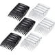 thumbnail image 1 of 24 Pieces Small Hair Side Combs Plastic French Teeth Hair Combs Hair Clip Comb DIY Bridal Wedding Veil Comb for Fine Hair and Most Hairstyles Black and Clear 24 Pieces Small Hair Side Combs, 1 of 5