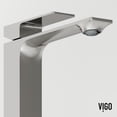 thumbnail image 6 of Vigo Vgt2085 Tarragona Gothic 19" Rectangular Concrete Vessel Bathroom Sink - Nickel, 6 of 7