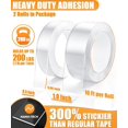thumbnail image 3 of Double Sided Tape Heavy Duty 240", Extra Strong Waterproof Removable Nano Mounting Tape for Posters, Rugs, Picture Hanging, Wall Decor, Office & Outdoor Use Binding Tape, 3 of 4