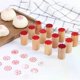 thumbnail image 1 of DIY Wooden Dessert Seal Stamp Mold Vintage Flower Form Moon Cake Cookie Stamp Oriental Pastry Mooncake Mould Kitchen Bakeware, 1 of 5