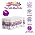 thumbnail image 3 of Colorations Premium White Washable Glue Sticks (ea 0.17 oz) - Set of 50 Value Pack, 3 of 3