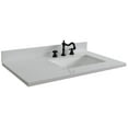 thumbnail image 3 of Bellaterra Home 430002-37R-WER 37 in. Quartz Countertop & Single Rectangle Right Sink, White, 3 of 6