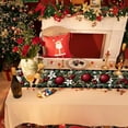 thumbnail image 4 of Danhjin Christmas Table Runner, Table Runners Waterproof Christmas Table Decorations, 72x13in Christmas Tablecloth Flag for Dining Kitchen Coffee Table Holiday Party Decor, 4 of 6