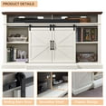 thumbnail image 5 of IFGET Farmhouse Sliding Barn Door TV Stand for TVs up to 80 inch, Rustic & Tall Ententerment Center for Living Room, 5 of 7