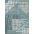 thumbnail image 2 of Addison Rugs Chantille Indoor/Outdoor Transitional Stripes Teal Machine Washable Rectangle Rug, 8' x 10', 2 of 8