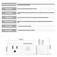 thumbnail image 2 of Con Control Remoto Enchufe Wi-Fi Con Función De Estadísticas De Carga Enchufe Inteligente Inalámbrico Moyic HA047549-00, 2 of 6