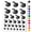 Black, variant on Angry Betta Fish Looking to Start Fight Water Resistant Temporary Tattoo Set Fake Body Art Collection - Red