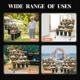 thumbnail image 5 of 4-Tier Metal Flower Bar Stand with 16 Durable Buckets, Sturdy Gold Flower Stand, Heavy Duty Moving Flower Display Stand for Cozy Living Room, 5 of 9