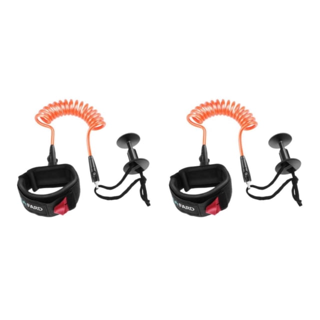 Advancent de 5 pies Tabla de surf SUP Muñeca Correa Pierna Cuerda Cordón en Pad Cuff Naranja Tipo 1 2piezas