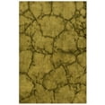 thumbnail image 1 of EORC KA106GN 4 x 6 ft. Tie-Dye Green Handmade Wool Green Dip Dyed Rug, 1 of 4