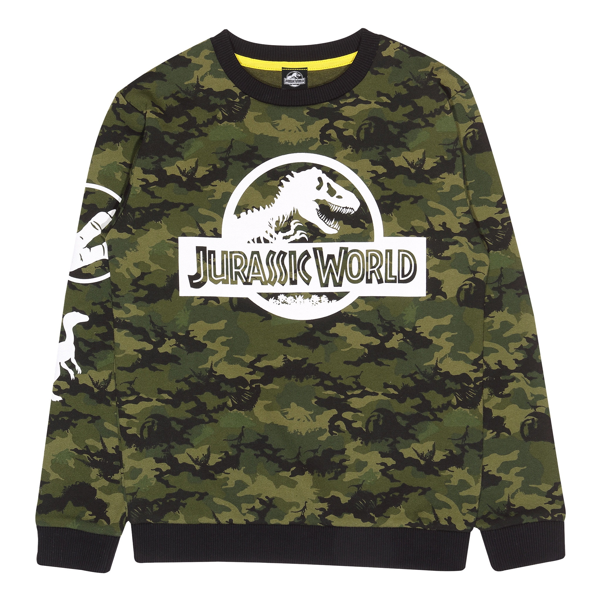 Jurassic World Dark Camo Kids Crewneck 