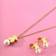 thumbnail image 1 of Venta caliente de acero inoxidable 316 moda fiesta perla pendientes collar, 1 of 3