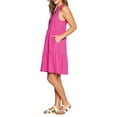thumbnail image 3 of Gap Women's Lightweight Tiered Layered Sleeveless Summer Dress (Very Berry, XL), 3 of 16