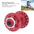 thumbnail image 4 of Buje delantero de bicicleta de montaña bujes de aleación de aluminio de baja fricción Proceso de corte CNC rojo de 32 orificios para reparación ANGGREK Otros, 4 of 8