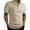 B_ Khaki, variant on New Summer Arrivals YLSDY Mens Shirts Casual Stylish Button Down Short Sleeve Button Collared Shirt Summer Vacation Shirts Loose Athletic Pullover Tee Black S