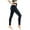 Navy, variant on Women's Pocket Yoga Pants High Stretch Hip Shaping Slim Fit Exercise Wear