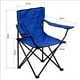 thumbnail image 3 of Silla portátil de una sola pieza para exteriores con reposabrazos, sillas plegables, sillas de playa, sillas de pesca (azul), 3 of 4